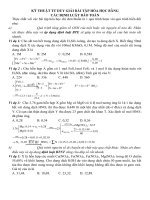 kỹ thuật tư duy giải bài tập hóa học bằng các định luật bảo toàn
