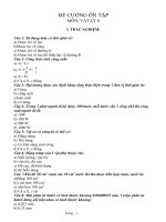 ĐỀ CƯƠNG ÔN TẬP LÝ 8 (THEO CKTKN) THEO ĐỀ PGD-ĐT TAM BÌNH