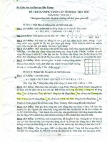 Đề thi giao lưu Olympic  tỉnh Bắc Giang năm học 2010-2011