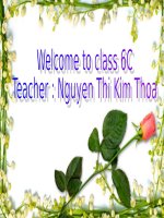 Bài giảng điện tử tham khảo thao giảng, thi GV anh 6 Unit 10 Staying healthy (32)