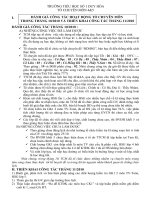 Đánh giá công tác của TCM tháng 10