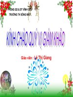 TOÁN 4; GIỚI THIỆU TỈ SỐ