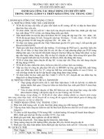 Đánh giá công tác tháng 12 của TCM