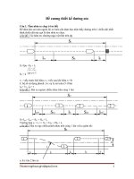 Đề cương thiết kế đường oto