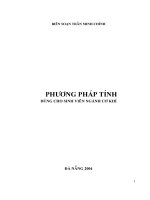 Phương pháp tính dùng cho sinh viên ngành cơ khí