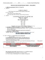 de cuong on tap tieng anh 9 tham