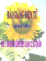 BÀI 7 ĐINH BỘ LĨNH DẸP LOẠN 12 SỨ QUÂN