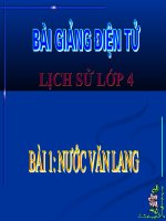 BÀI 1 NƯỚC VĂN LANG