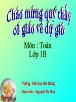 Toán : Ôn tập các số đến 10 (tiết 124)