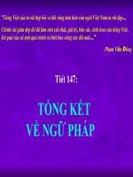 Tổng kết về ngữ pháp