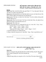 Đề thi + Đáp án HSG 6,7,8 (10-11) Địa 8