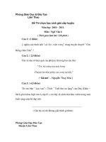 Đề thi + Đáp án HSG 6,7,8 (10-11) văn 6