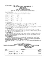 Đề thi + Đáp án HSG 6,7,8 (10-11) Hóa 8
