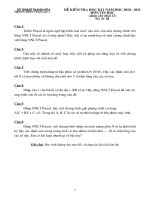 Đề bài kiểm tra học kì 1 - mã đề 01