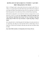 huong dan nap dien thoai tu the ATM