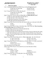 Đề bài kiểm tra 15 phút - mã đề 01 (lần 1)