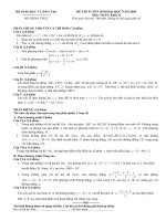 ĐỀ THI MÔN TOÁN ĐH KHỐI D_2009