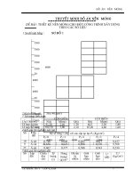 thiết kế nền móng cho một công trình xây dựng theo các số liệu cho theo sơ đồ 1.DOC