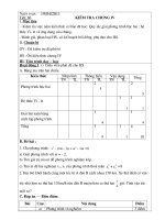 ma tran đề đáp án kiểm tra chương 4