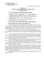 BÁO CÁO THÁNG 4 NĂM 2011