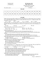 ĐỀ THI HỌC KÌ 2 MỚI NHẤT