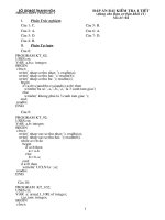 Đáp án bài kiểm tra 15 phút - mã đề 02 (lần 2)