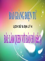BÀI 2 (phần mở đầu) Làm quen với bản đồ