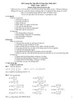 Đề Cương Ôn Tập HK II Toan 11