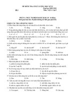 ĐỀ + ĐÁP ÁN THI HKII LÝ 9