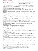 Đề thi thử ĐH Anh số 7