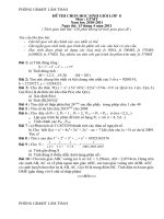 Đề thi + Đáp án HSG 6,7,8 (10-11) GTMT 8