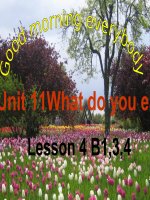 Bài giảng điện tử tham khảo thao giảng, thi GV anh 6 Unit 11 What do you eat (21)