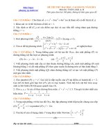 ĐỀ THI THỬ ĐẠI HỌC MÔN TOÁN LỚP 12