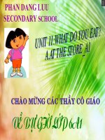 Bài giảng điện tử tham khảo thao giảng, thi GV anh 6 Unit 11 What do you eat (7)