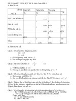 đề thi học kì 2 môn toán 9 có ma trận cực hay