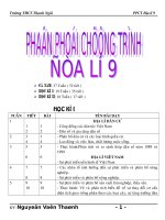 phân phối chương trình Địa 9