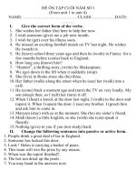 Ôn tập cuối năm số 1 (HOT)