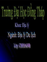 Tài Nguyên Du Lịch Tự Nhiên Vùng ĐBSCL