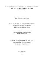 NGHỆ THUẬT ĐỆM VÀ HÒA TẤU THÍNH PHÒNG TRONG ĐÀO TẠO NGÀNH PIANO CHUYÊN NGHIỆP VIỆT NAM