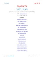 soạn bài  VIỆC LÀNG - Ngô Tất Tố
