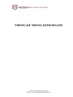 thống kê dữ liệu trong kinh doanh