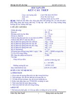 Bài tập lớn kết cấu thép (Trần Thị Ánh Tuyết)