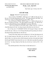 BẢNG ĐỀ NGHỊ CÔNG NHẬN THTT-HSTC