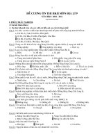 DE CUONG ON TAP HKII địa lí 9. 1011