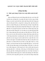 LỊCH SỬ CÁC CUỘC CHIẾN TRANH TRÊN THẾ GIỚI