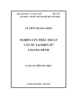 Nghiên cứu phẫu thuật cấy ốc tai điện tử loại đa kênh