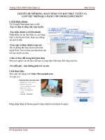 CHUYÊN ĐỀ MỞ RỘNG SOẠN THẢO VĂN BẢN TRỰC TUYẾN VÀ  LÀM VIỆC NHÓM QUA MẠNG VỚI GOOGLE DOCUMENT