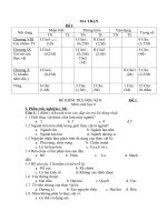 Đề kiểm tra học kì sinh 6 có ma trận