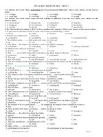 Ôn Thi TNPT 2011 (Test 7)