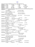 10 de on thi TN co dap an - hay